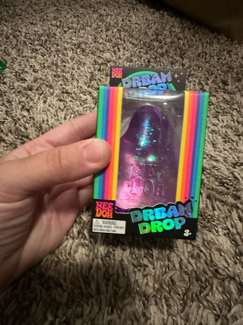 NeeDoh Dream Drop- Glitter Purple